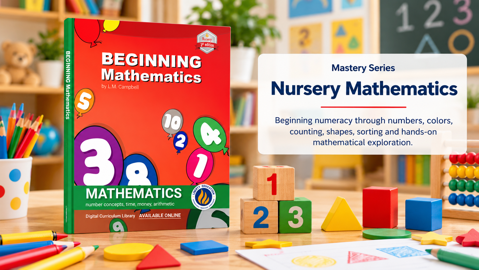Beginning Mathematics Nursery Third Edition - Liberty Education.