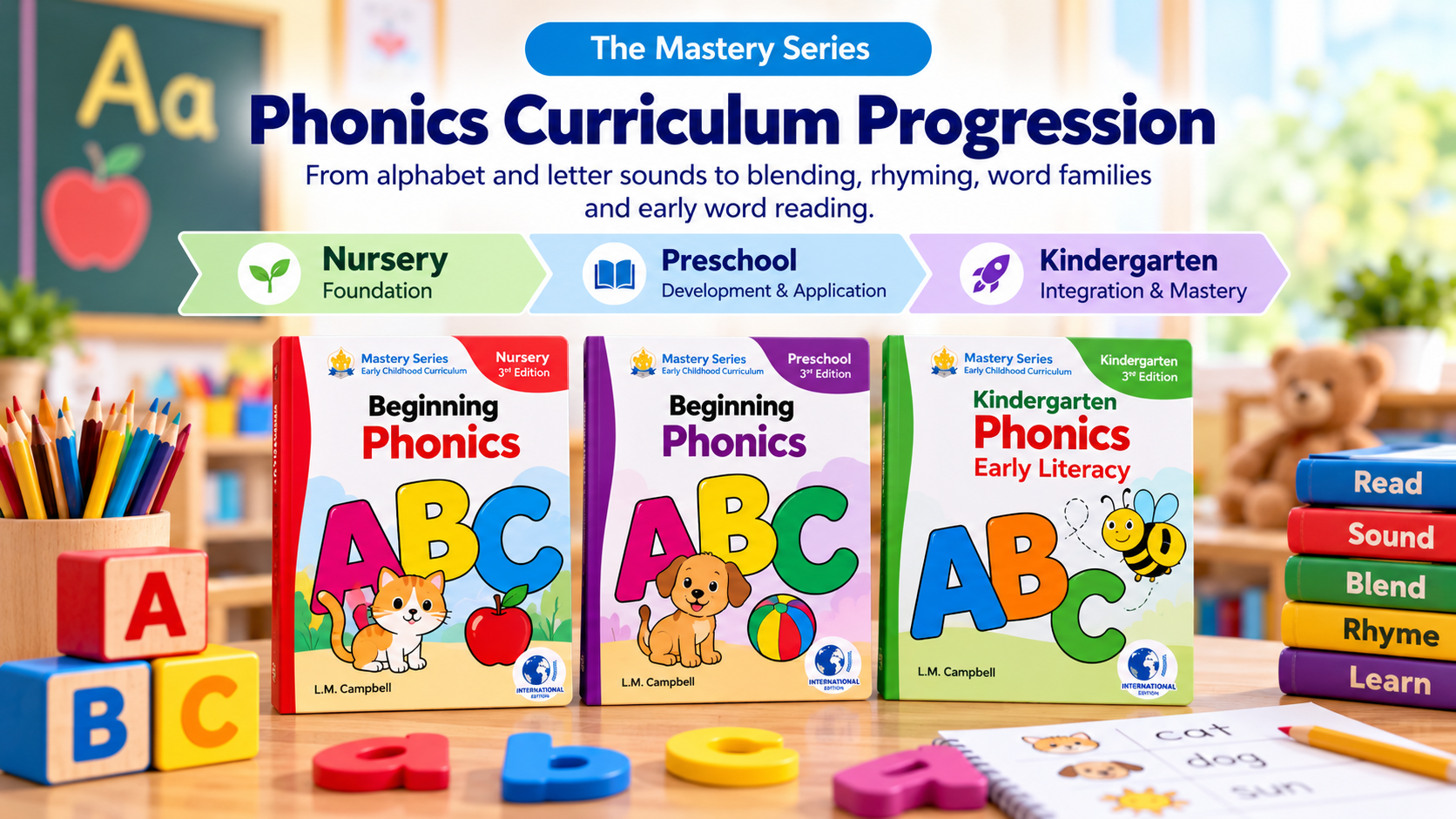 Phonics Mastery Series Progression | Liberty Education | Nursery to Kindergarten